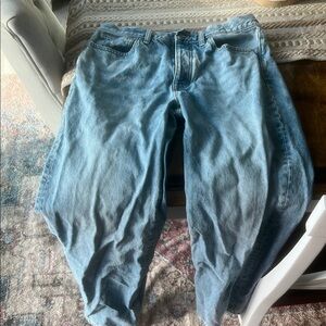 Madewell Blue Straight Leg Jeans Soft Denim